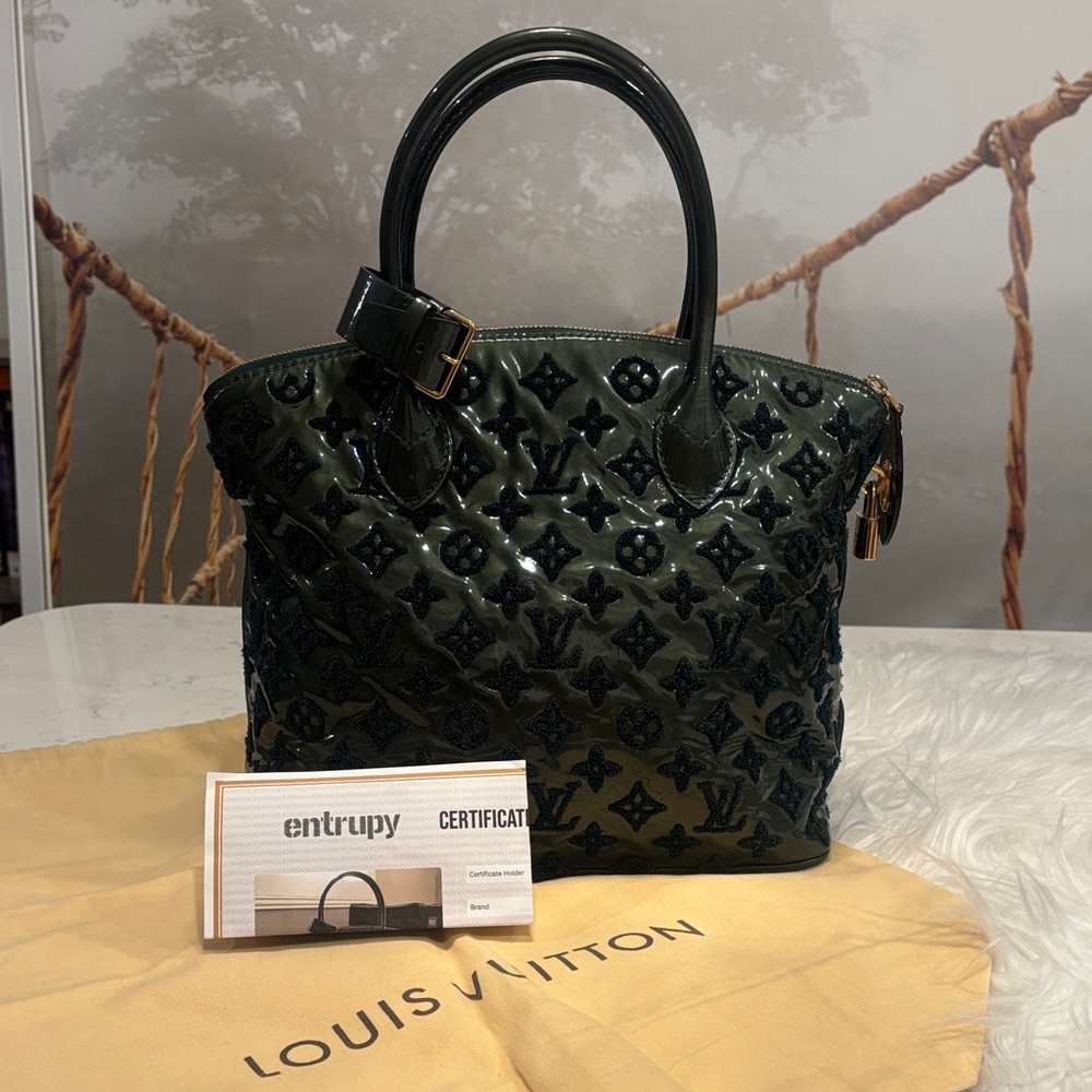 Louis Vuitton Mono Fascination Patent/Lambskin Bag